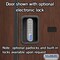 Salsbury Industries 2 Tier 'S' Designer Locker, 54"Wx76"Hx18"D, 6 Door, Mahogany 18-27368MAH - alternate 7